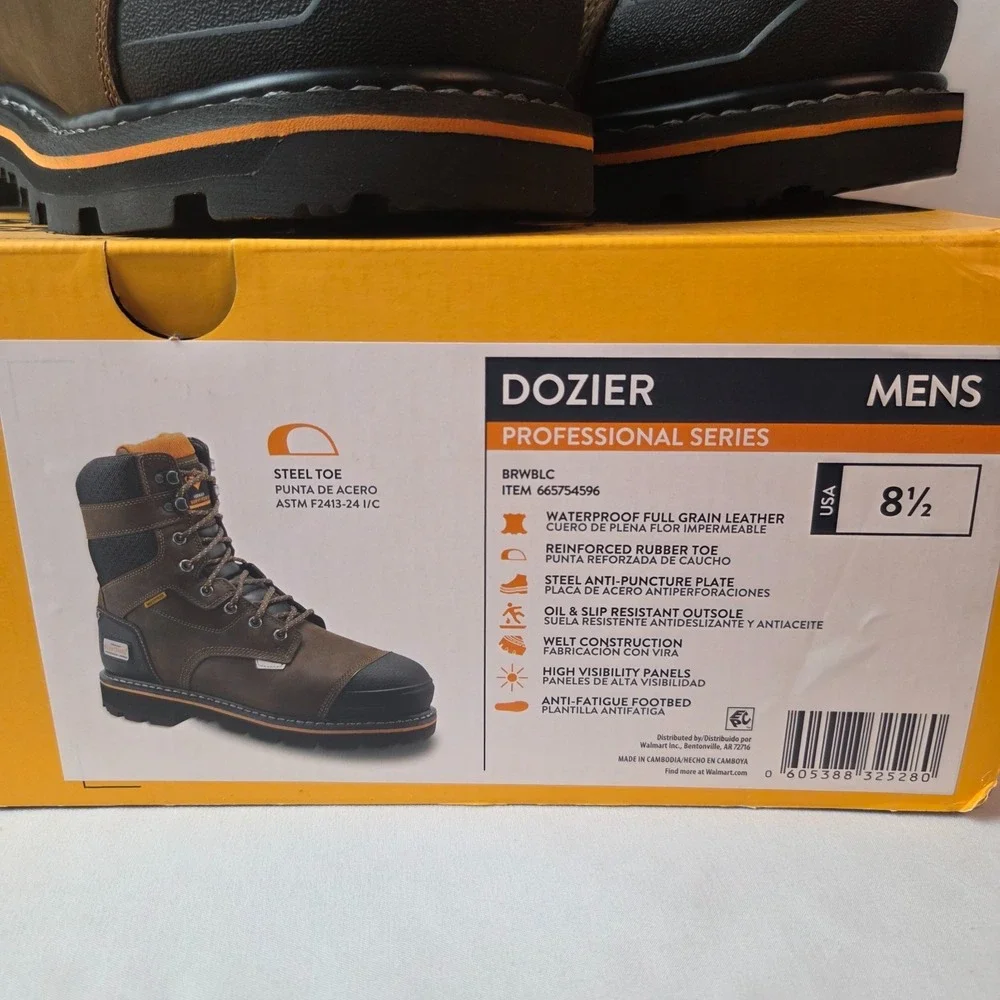 Herman Survivors Professional Series Men's DOZIER Steel Toe‎ Work Boots Size 8.5